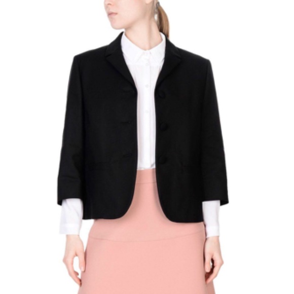 Valentino Jackets & Blazers - RED Valentino Cropped Blazer Jacket Black